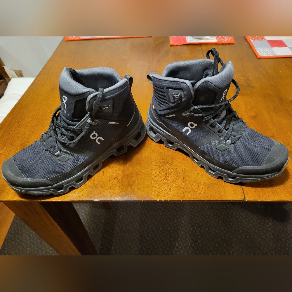 Women's ON Cloudrock 2 Black High-Top Shoes